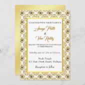 Uitnodiging tot het Indische hindu-huwelijk (Voorkant / Achterkant)