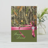 Uitnodiging tot het jagen van Camo Wedding (Staand voorkant)