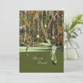 Uitnodiging tot het jagen van Camo Wedding (Staand voorkant)