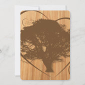 Uitnodiging tot het Jubileum Rustic Tree 5th Weddi (Voorkant)