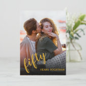 Uitnodiging tot het Jubileum van Elegant Wedding (Staand voorkant)