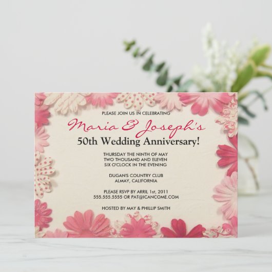 Uitnodiging tot het Jubileum van het Weddenschap (Staand voorkant)