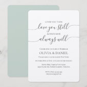 Uitnodiging tot het Jubileum van het Wows Wedding (Voorkant / Achterkant)