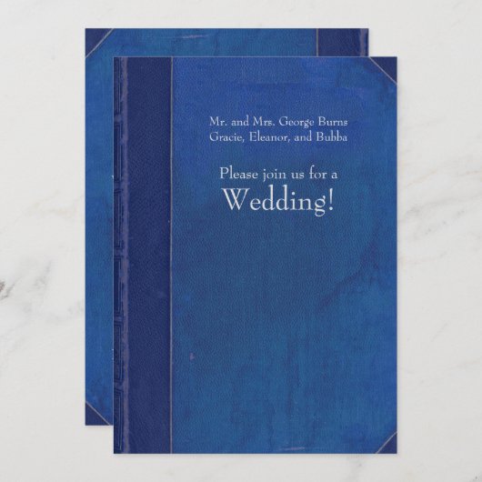 Uitnodiging tot het koninklijk  Boek (Voorkant / Achterkant)