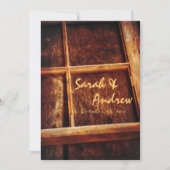 Uitnodiging tot het Lijst van het Rustische Venste (Voorkant)