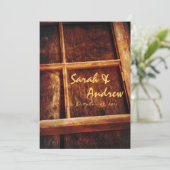 Uitnodiging tot het Lijst van het Rustische Venste (Staand voorkant)