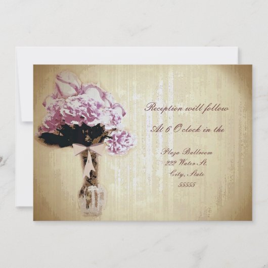 uitnodiging tot het ontvangen van Bouquet (Voorkant)