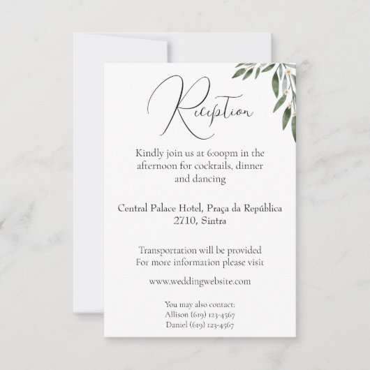 Uitnodiging tot het ontvangen van bruidjes en eenv (Voorkant)