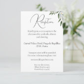 Uitnodiging tot het ontvangen van bruidjes en eenv (Staand voorkant)