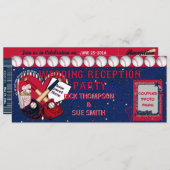 Uitnodiging tot het ontvangen van een Baseball Tic (Voorkant / Achterkant)