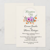 Uitnodiging tot het ontvangen van elopement (Voorkant / Achterkant)