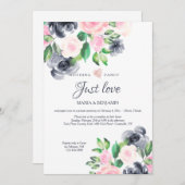 Uitnodiging tot het ontvangen van elopement (Voorkant / Achterkant)