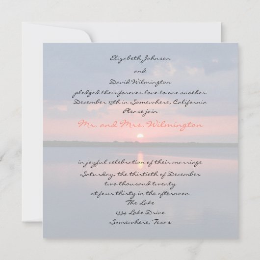 Uitnodiging tot het ontvangen van postweddenschapp (Achterkant)