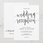 Uitnodiging tot het ontvangen van Rustic Wedding (Voorkant / Achterkant)