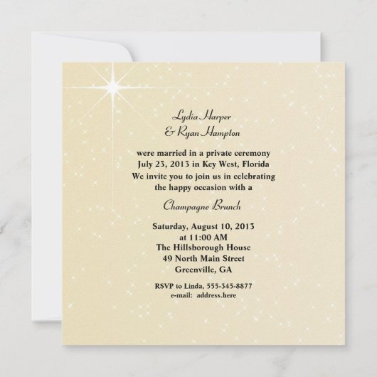 Uitnodiging tot het ontvangen van Starfish Photo W (Achterkant)