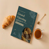 uitnodiging tot het openen van bakkerij