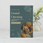 uitnodiging tot het openen van bakkerij (Staand voorkant)