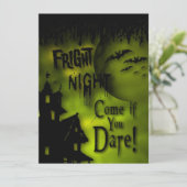 Uitnodiging tot het oprichten van Halloween Haunte (Staand voorkant)