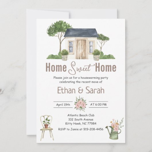 Uitnodiging tot het opwarmen van huizen (Voorkant)