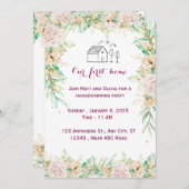 Uitnodiging tot het opwarmen van huizen (Voorkant / Achterkant)