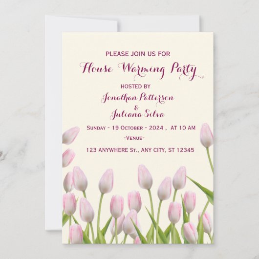 Uitnodiging tot het opwarmen van huizen (Voorkant)