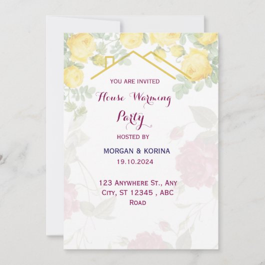 Uitnodiging tot het opwarmen van huizen (Voorkant)