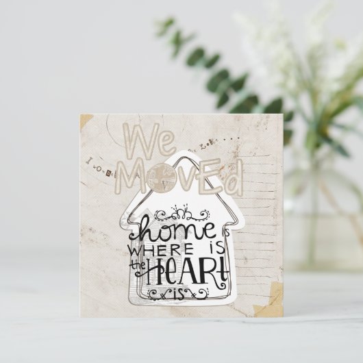 uitnodiging tot het opwarmen van woningen (Staand voorkant)