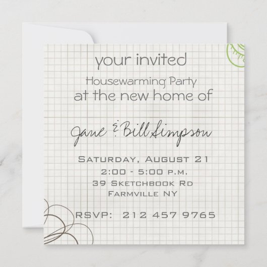 uitnodiging tot het opwarmen van woningen (Achterkant)