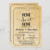 Uitnodiging tot het opwarmen van woonhuizen in Roe (Voorkant / Achterkant)