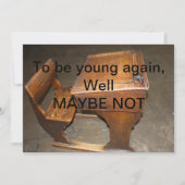 Uitnodiging tot het oude bureau van de Wooden-scho (Voorkant)