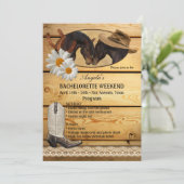 Uitnodiging tot het programma Cowgirl Bachelorette (Staand voorkant)