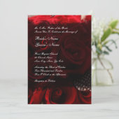 Uitnodiging tot het rode rozenhuwelijk (Staand voorkant)
