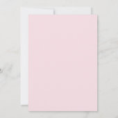 Uitnodiging tot het rondtrekken van een roze Retro (Achterkant)