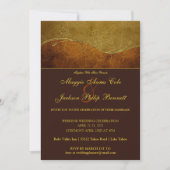 Uitnodiging tot het Rustic Gold Wedding (Voorkant)