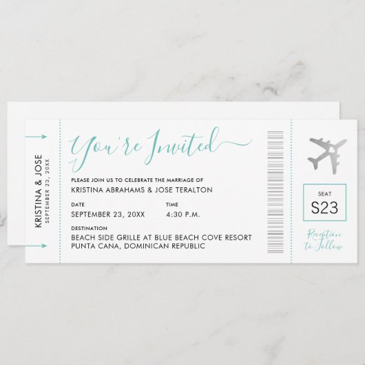 Uitnodiging tot het sturen van een weddenschap bij (Voorkant / Achterkant)