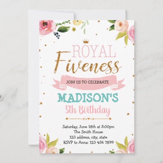 Uitnodiging tot het thema Koninklijke Vleessenprin (Voorkant)