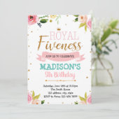 Uitnodiging tot het thema Koninklijke Vleessenprin (Staand voorkant)
