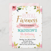 Uitnodiging tot het thema Koninklijke Vleessenprin (Voorkant / Achterkant)