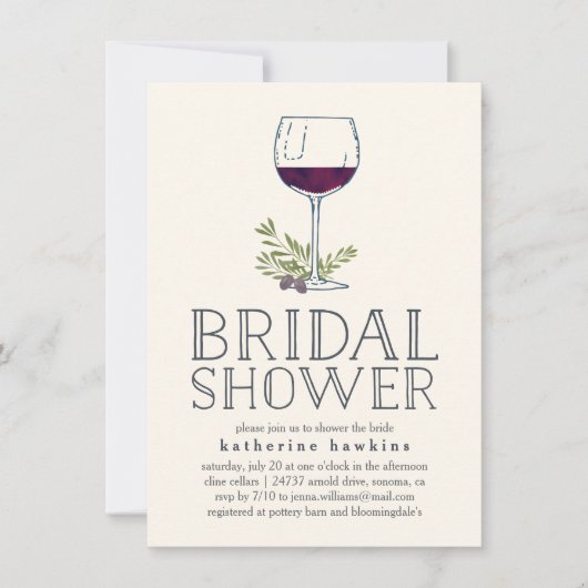 Uitnodiging tot het tonen van bast voor wijngaarde (Voorkant)