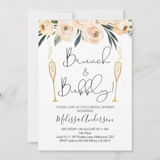 Uitnodiging tot het tonen van bramen en bramen (Voorkant)