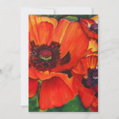 Uitnodiging tot het trekken van Oranje papavers (Achterkant)