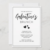 Uitnodiging tot het uitnodigen van Black and White (Voorkant)