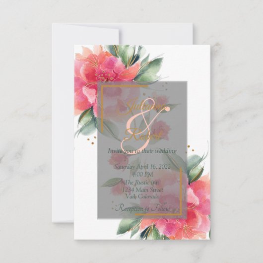 Uitnodiging tot het uitnodigen van een liefdevol R (Voorkant)