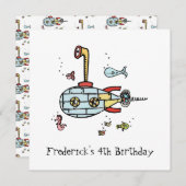 Uitnodiging tot het uitnodigen van gepersonaliseer (Voorkant / Achterkant)