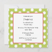 Uitnodiging tot het uitnodigen van gepersonaliseer (Achterkant)