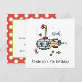 Uitnodiging tot het uitnodigen van gepersonaliseer (Voorkant / Achterkant)