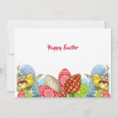 Uitnodiging tot het uitnodigen van paaseieren - Ja (Achterkant)