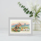 uitnodiging tot het uitnodigen van paashaken (Staand voorkant)