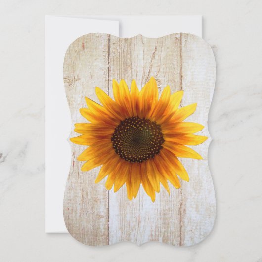 Uitnodiging tot het uitnodigen van Rustic Country  (Achterkant)