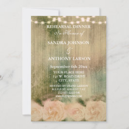 Uitnodiging tot het uitnodigen van Rustic Roos Wed